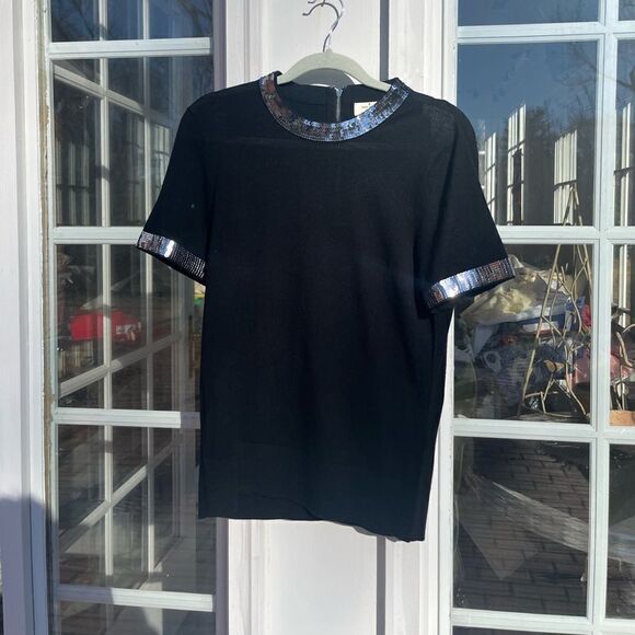 Kate Spade All That Glitters Sequin Davey Sweater NWT - Picture 2 of 10